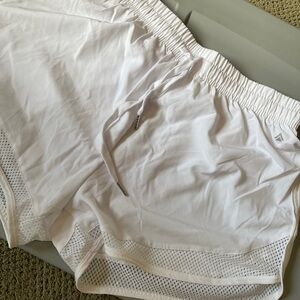 White Women's Athletic Shorts